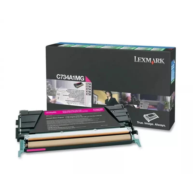 Lexmark - Cartucho de toner - 1 x magenta - 6000 páginas - LRP / LCCP (0C734A1MG)