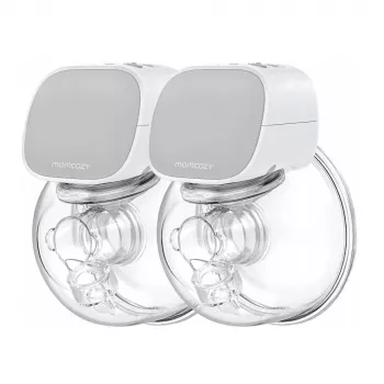 Bomba de leite Momcozy S9 Pro dupla cinzento BP202-GR00BA-A — bomba elétrica dupla confortável e ajustável