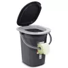 Balde sanitário portátil GreenBlue GB320AG — modelo turístico leve, recipiente de resíduos portátil compacto