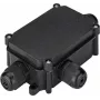 Caixa de proteção IP-66 Wentronic Goobay para conetores de aperto PG9, preta – para ligar 3 cabos em segurança (56660)