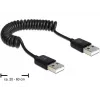 Cabo USB DeLOCK 83239 USB 2.0 0,6 m preto
