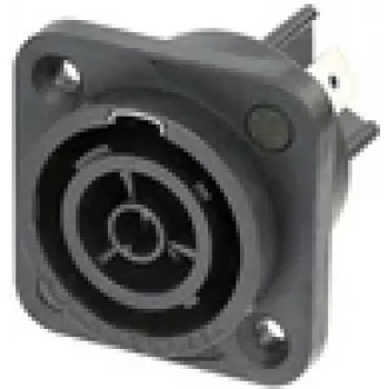 Neutrik NAC3FPX-TOP - preto - poliamida - aço inoxidável - cobre - liga de cobre - IP65 - 2,5 mm² (NAC3FPX-TOP)