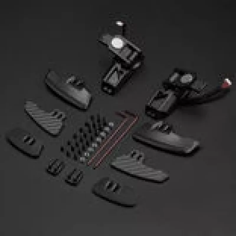 Módulo de patilhas Simagic S409 preto — add-on modular de patilhas para volantes Simagic