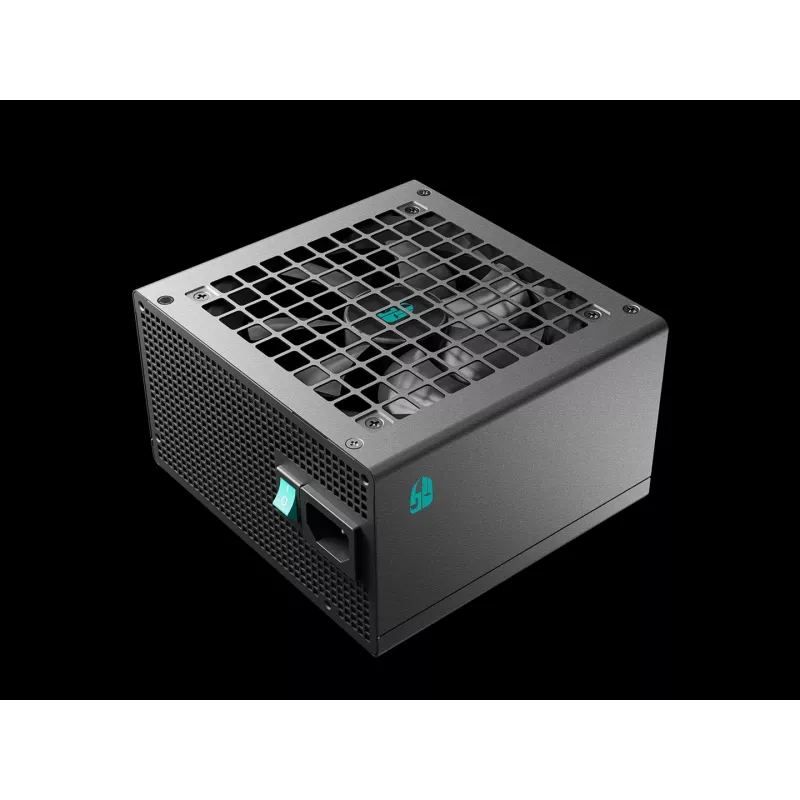Fonte de alimentação ATX DeepCool PF600X 600W 80 PLUS Bronze, 600 W, ventoinha de 12 cm, ATX 2.52, 24 pinos, 2×(6+2) PCIe, 8×SATA