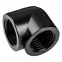 Alphacool Eiszapfen 17588 adaptador em L de 90° e 20 mm G1/4 fêmea para G1/4 fêmea, preto