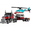 LEGO Creator 3-in-1 31146 Camião de Plataforma com Helicóptero