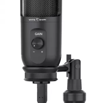 Microfone White Shark TAUS preto Studio