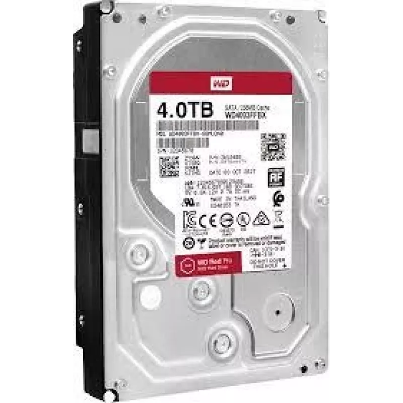 Disco rígido | WESTERN DIGITAL | Red Pro | 4 TB | SATA 3.0 | 256 MB | 7200 rpm | 3,5 polegadas | WD4003FFBX