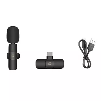 Microfone sem fios Puluz PU3151B Lavalier Type-C