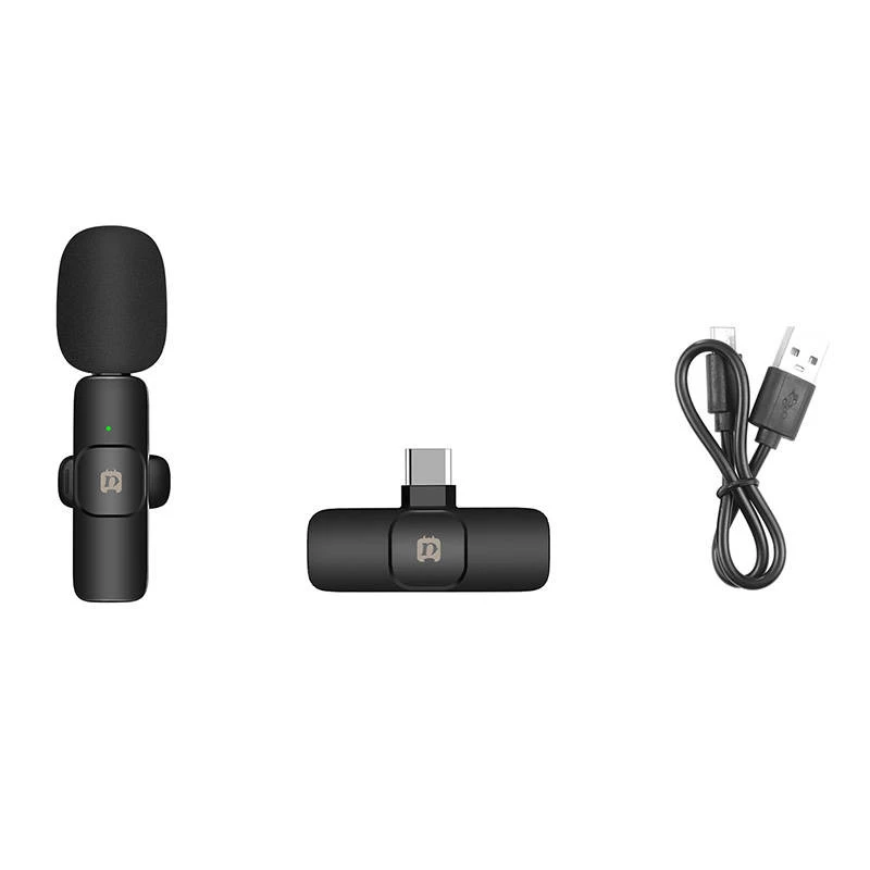 Microfone sem fios Puluz PU3151B Lavalier Type-C