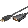 Cabo adaptador Wentronic Goobay DisplayPort para DVI-D 1.2, preto, 5 m – ficha DisplayPort > ficha DVI-D Dual-Link (24+1 pinos) (51963)