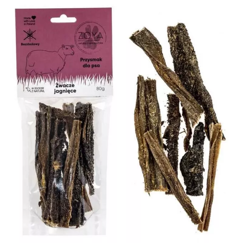 ZOYA Pança de cordeiro - guloseimas para cães - 80 g