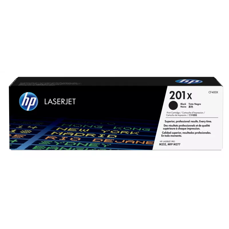 HP 201X High Yield cartucho de toner original LaserJet preto, 2800 páginas, preto, 1 unid.