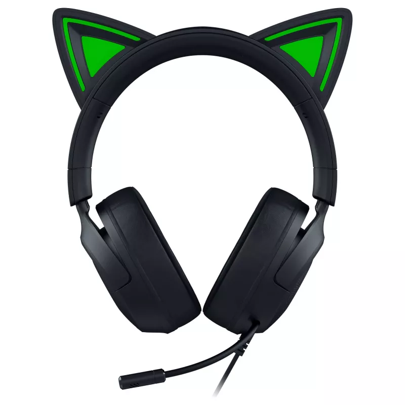 Headset gaming com fio Razer Kraken Kitty V3 X — on-ear, microfone integrado