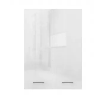 Armário de arrumação de casa de banho Topeshop POLA MINI DD branco brilhante branco
