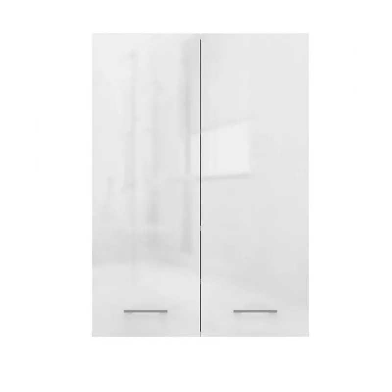 Armário de arrumação de casa de banho Topeshop POLA MINI DD branco brilhante branco