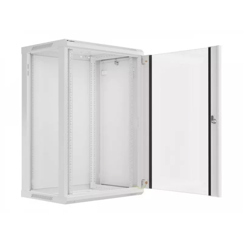 Armário de instalação de parede Lanberg 19'' 18U 600x450mm cinzento (porta lisa)