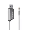Savio TR-16 transmissor adaptador AUX com função mãos-livres, Bluetooth 5.3, Google Assistant/Siri