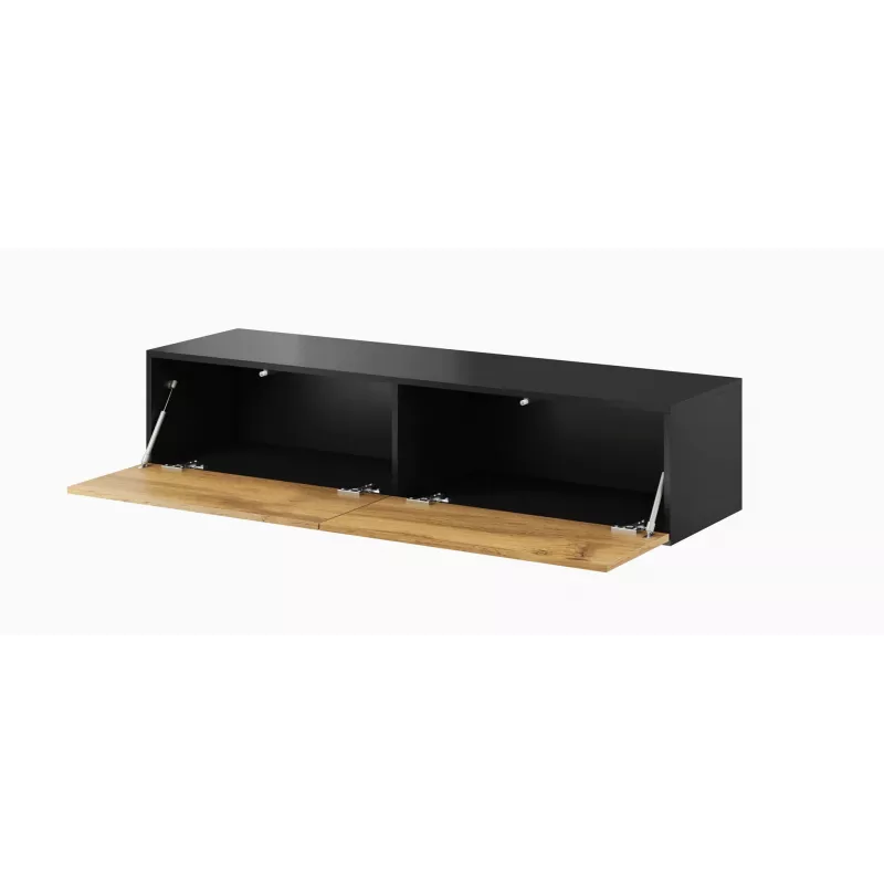 Conjunto de armários de sala Cama VIGO 9 preto/carvalho wotan