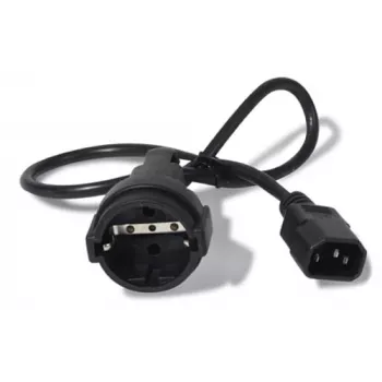 Cabo de alimentação APC AP9880 preto 0,6 m conector fêmea C14 CEE7/7