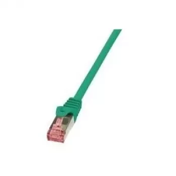 Logilink PrimeLine - cabo de patch - RJ-45 (M) - RJ-45 (M) - 7,5 m - SFTP, PiMF - CAT 6 - isento de halogéneos - verde (CQ2085S)