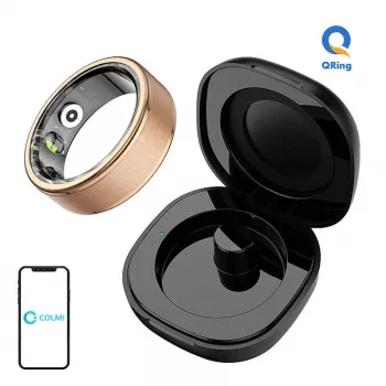 Anel inteligente Colmi R03 20,3 mm tamanho 11 dourado — anel inteligente Colmi R03, 20,3 mm, tamanho 11, superfície dourada