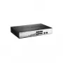 Comutador gerido inteligente D-Link 8 portas Gigabit PoE com 2 portas SFP