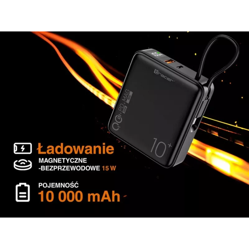 Carregador portátil Tracer Scout 10000 mAh MAG+PD+QC