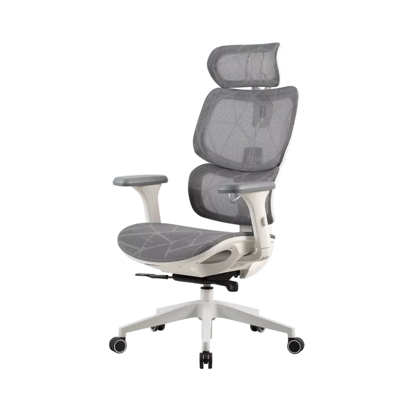 Cadeira de escritório gaming Onex | Ventra Premium malha | branco