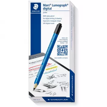 Lápis de grafite Staedtler Mars Lumograph digital Jumbo, certificado PEFC, 5 minas