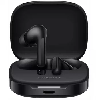 Headset Xiaomi Buds 6 intra-auriculares sem fios binaurais, Bluetooth 5.4, ANC, 42 h de reprodução, IP54, preto noite