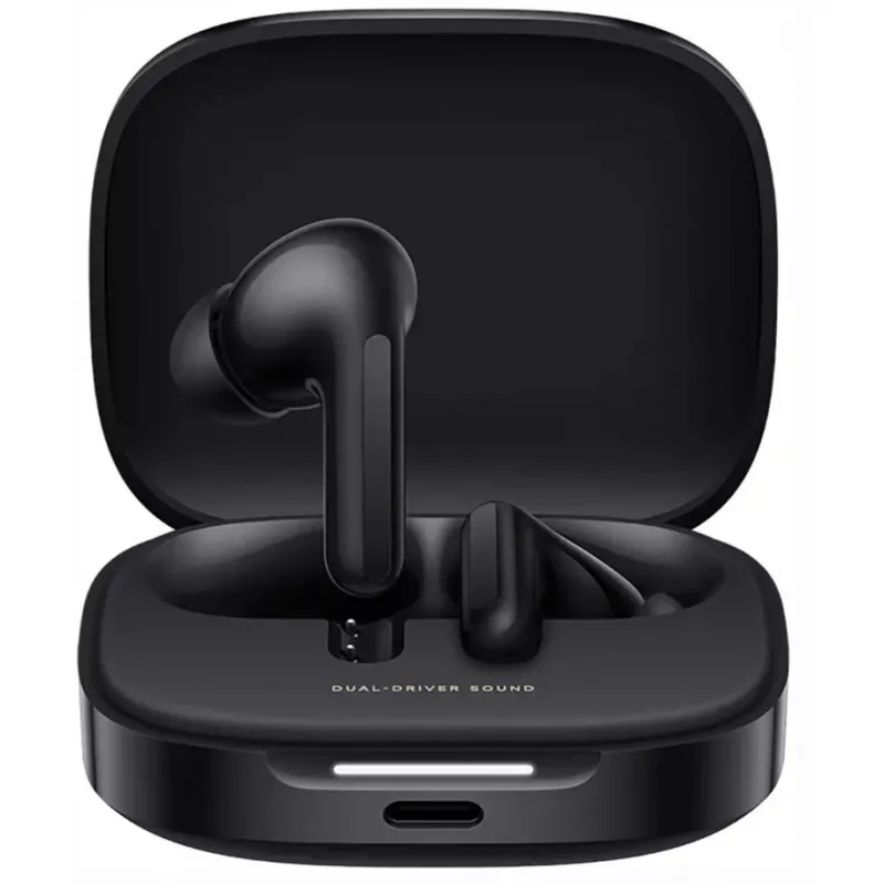 Headset Xiaomi Buds 6 intra-auriculares sem fios binaurais, Bluetooth 5.4, ANC, 42 h de reprodução, IP54, preto noite