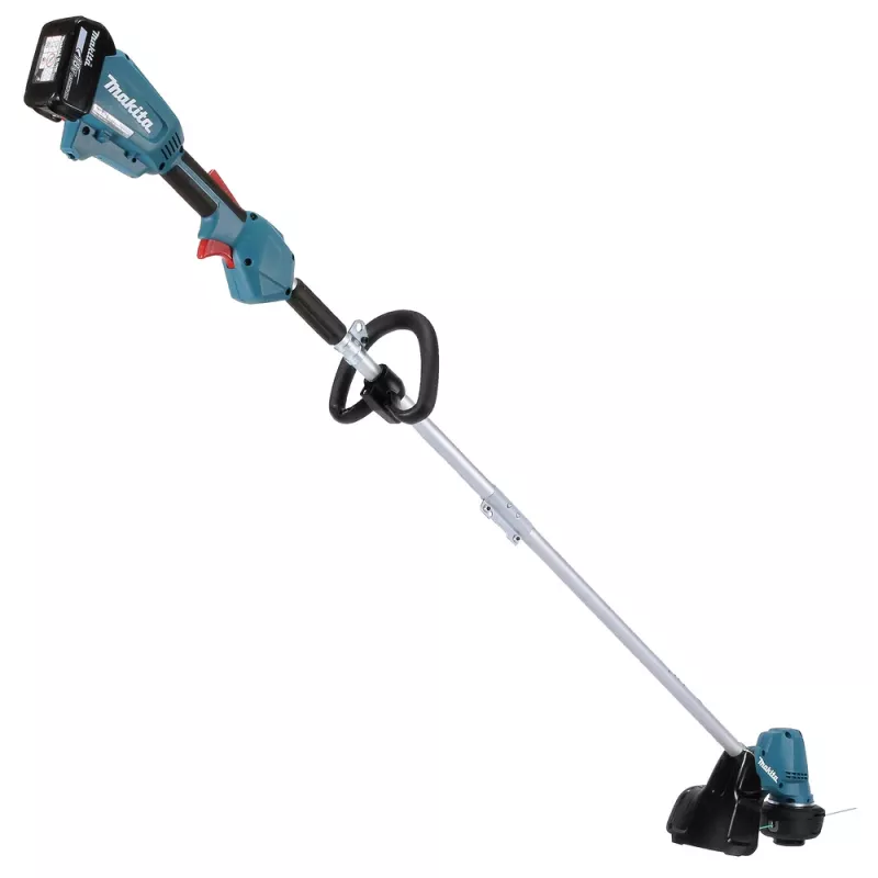 Makita DUR192LRT1, corta-relvas, punho em arco, 6000 rpm, preto, turquesa, 30 cm, 87,8 dB