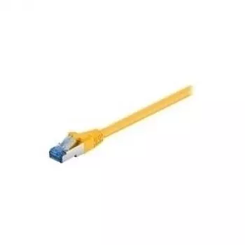 Cabo de rede Wentronic Goobay CAT 6a Patch, S/FTP (PiMF), amarelo, 3 m – LSZH sem halogéneos, cobre (93781)