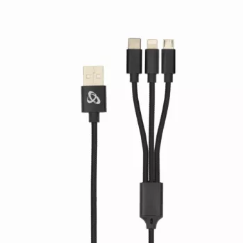 Cabo de carregamento USB 2.0 8-pin/Type-C/Micro USB apenas 2,4A 1M BULK Sbox