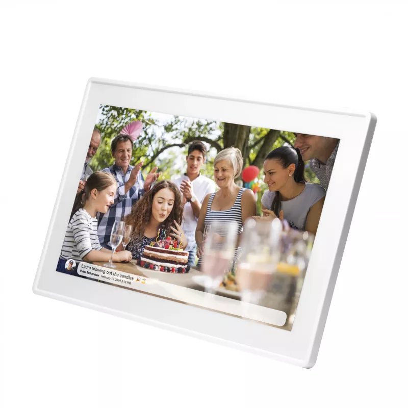 Denver PFF-1515W moldura digital branco 39,6 cm (15,6 polegadas) ecrã tátil Wi-Fi