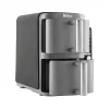 Ninja SL400EU Fritadeira dupla 9,5 L 2470 W fritadeira de ar quente preta, cinzenta