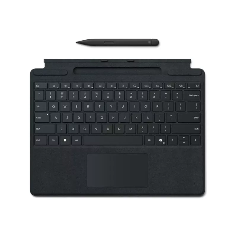 Teclado Microsoft Surface Pro com caneta fina QWERTY inglês preto