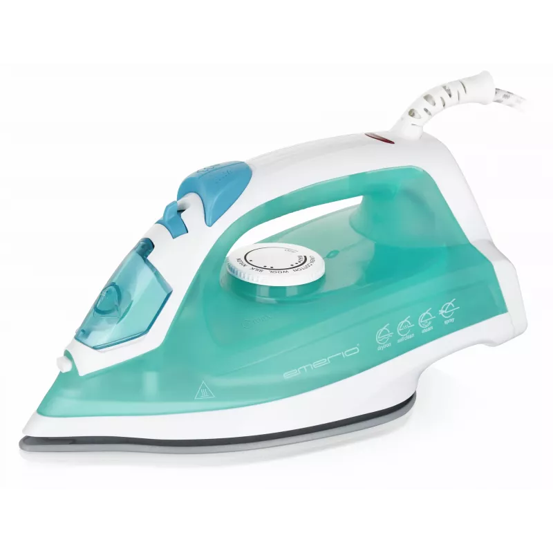 Ferro de engomar a vapor Emerio SI-110298.4 base cerâmica 2000 W verde branco