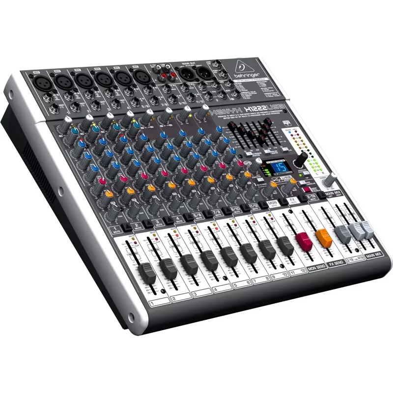Misturadora de áudio Behringer X1222USB 4 canais