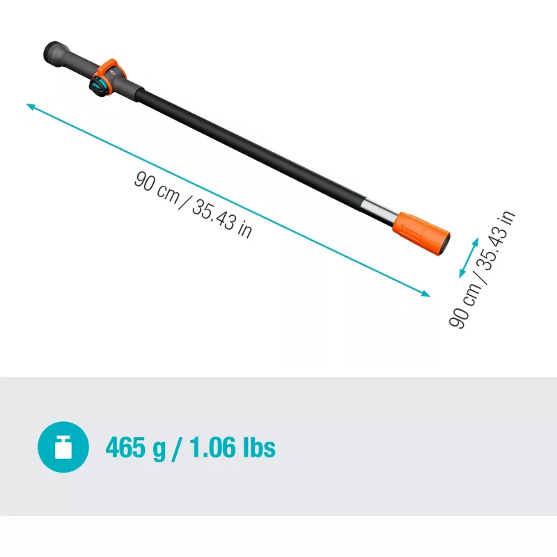 Gardena 18800-20 Cleansystem cabo S, 90 cm, alumínio