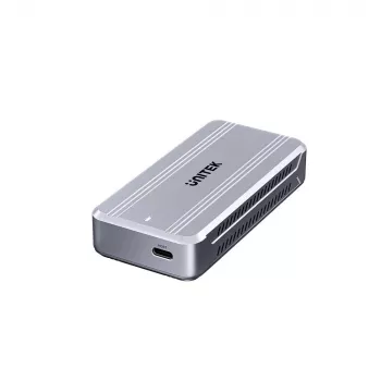Caixa para SSD Unitek S1242AGY01-EU USB4 40 Gbit/s, M.2 NVMe, até 8 TB, alumínio/plástico, refrigeração ativa