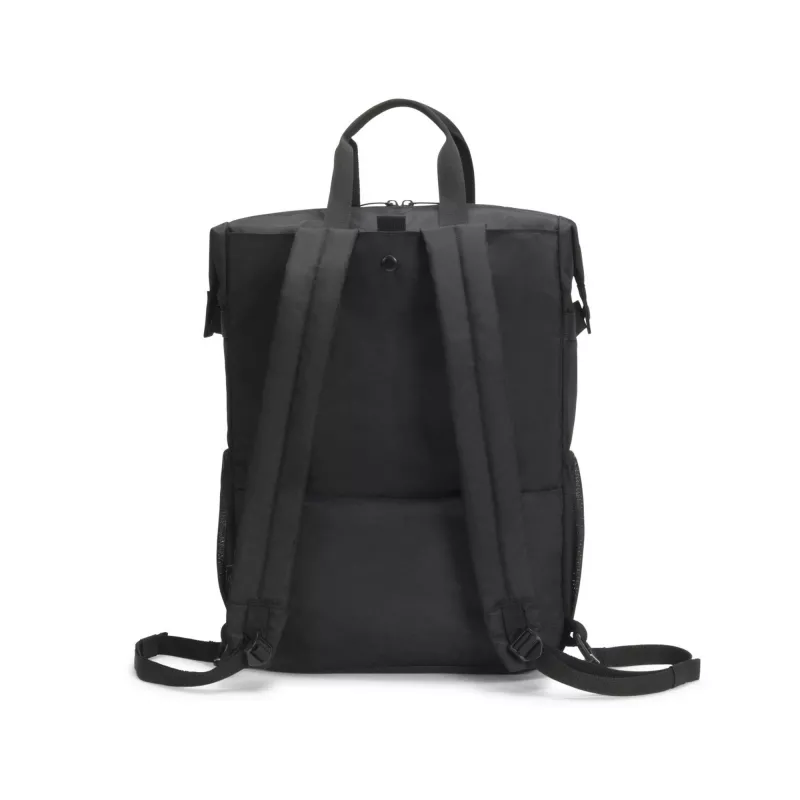 Mochila DICOTA Eco Dual GO 39,6 cm (15,6 polegadas) preta com pega e alça de ombro