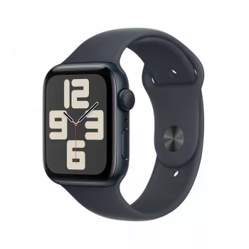 Apple Watch SE 2 GPS 44mm Bracelete desportiva M/L Smartwatch, Meia-noite (MXEK3ET/A)