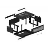 Armário rack Lanberg WF01-6404-23B 4U montagem na parede preto