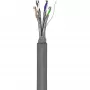 Cabo de rede Wentronic Goobay CAT 6, S/FTP (PiMF), cinzento, 305 m – mistura de cobre CCA, AWG 23/1 (sólido), PVC (95696)