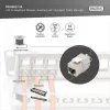 Digitus Módulo Keystone Cat.6A blindado com gestor de cabos inteligente, 12 pcs., prateado