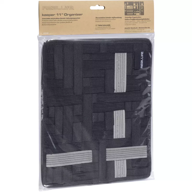 Capa para tablet RealPower 156802 27,9 cm (11 polegadas) preto cinzento