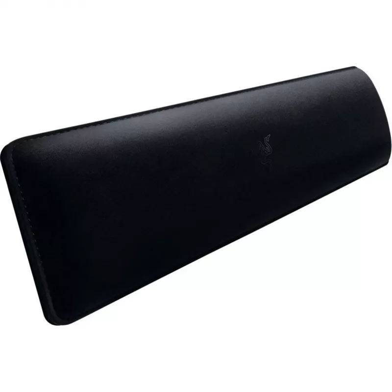 Repouso de pulso Razer RC21-01710100-R3M1 — couro sintético, espuma com memória, 356 mm × 8,9 mm, preto