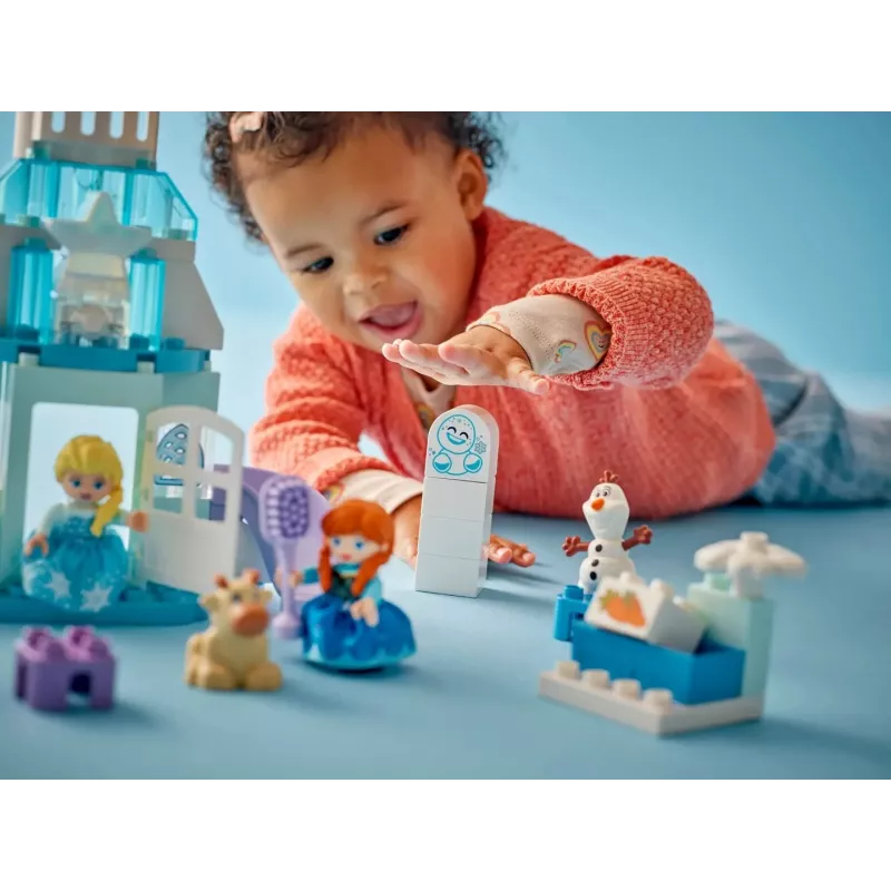 Conjunto de construção LEGO DUPLO 10455 festa no palácio de gelo da Anna e da Elsa da Disney